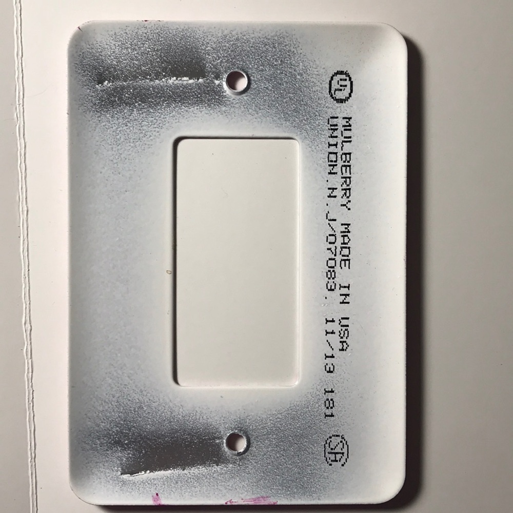 Hand Painted Rocker Switch Plate - Roses Signed - Picture 7 of 7